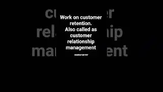 customer relationship management and quality.