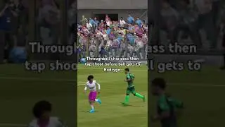 FC MOBILE #Through ball pass straight to volley technique #3