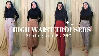 High waist Trousers/Pants Haul | Workwear/Casual/College wear pants @pratibhakapruwan