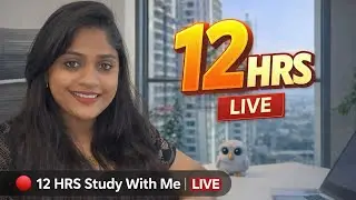 study  live stream 12 hrs 🔴 #pomodoro #lofirainstudy #neetpg2026