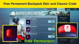 Free Permanent Backpack Skin and Classic Crate In battleground Mobile India | BGMI new Event