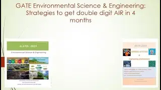 4 Months Preparation strategies for GATE Environmental Science & Engineering