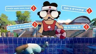 REAL Lifeguard plays WATERPARK SIMULATOR...