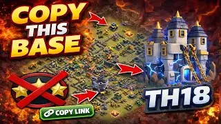 NEW TH18 Anti 1-Star Base 😱 | Unbeatable War & Trophy Defense | Clash Of Clans 