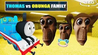 THOMAS TANK ENGINE vs OBUNGA FAMILY in Minecraft 360&deg;