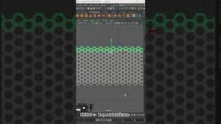 How to make a hexagon Pattern in Maya #mayamodeling #mayatutorial #shorts
