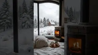 Cozy Winter Cabin Retreat #cozy #winterambience  #relaxing