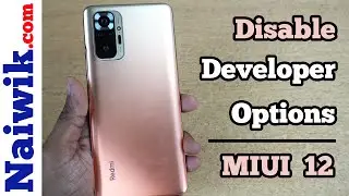 Disable Developer Options in Redmi Note 10 Pro Max