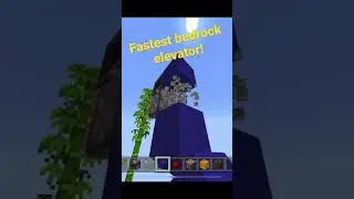 Fastest elevator in Minecraft bedrock! #minecraft #bedrockedition #tutorial #redstonecreations #fly
