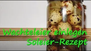 Wachtelfarm #98 - Wachteleier einlegen, Soleier selber machen