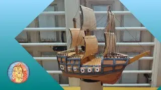 Pirate ship || how to make pirate ship using cardboard || Quarantine Art