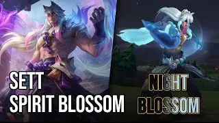 Spirit Blossom Springs Sett - Night Blossom | League of Legends | Chromas Skin