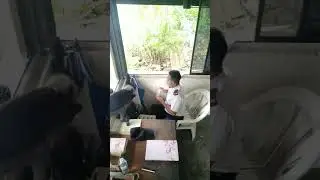 Monkey Steals Security Guard's Lunch😂😂😂