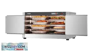 VEVOR Hot Box Food Warmer 4 Tier Concession Warmer with Water Tray 4