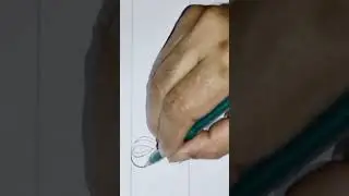 👉Right side shadow 3D in English fancy number lettering practice
