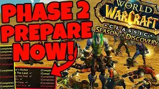 Season of Discovery Phase 2 Preparation Live - Gold & Pre-Questing