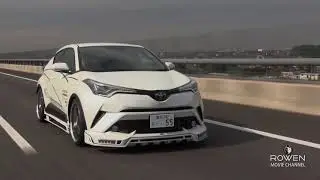 TOYOTA C-HR Exhaust Sound & Bodykit by Rowen Japan.