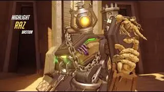 Pre Rework Bastion joins the neapolitan mafia and blows himself up to capture the point in Overwatch