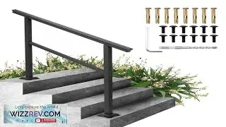 VEVOR Handrail Outdoor Stairs 47.6 X 35.2 Inch Outdoor Handrail Outdoor Stair