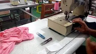 Costurar cós de elástico em Galoneira plana.
