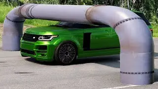 Cars Vs Low pipes -  BeamNG.drive