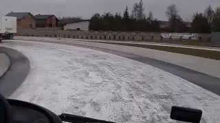 JAZDA BOKIEM MANEM PO RONDZIE PŁYTA POŚLIZGOWA  JENDZEJÓW