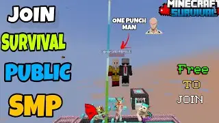🦁 Join Best Survival Public Smp Server For Minecraft 🎯 | Java + PE | 24/7 Online | Free To Join 📝