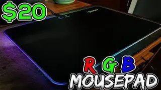 Affordable $20 Cheap RGB Mouse Pad (NPET RGB budget Mouse Pad)