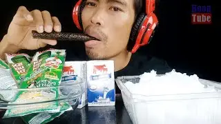 ASMR Drinking Milk - Powdery ice - extreme crunchy | EP.415 I BoonTube