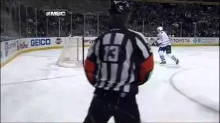 Tyler Ennis goal. Toronto Maples Leafs vs Buffalo Sabres 4/3/12 NHL Hockey