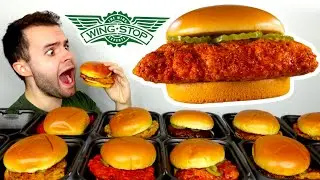 I tried Wingstop’s 12 NEW Chicken Sandwiches! EVERY FLAVOR REVIEW!
