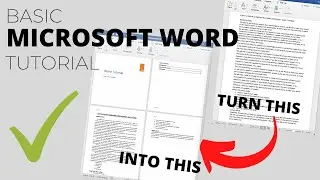 MICROSOFT WORD TUTORIAL - How to make your document look professional? (guide for beginners)