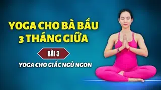 Yoga cho bà bầu 3 tháng giữa - Bài 3: YOGA GIÚP MẸ BẦU THƯ GIÃN NGỦ NGON | Cô Na Yoga