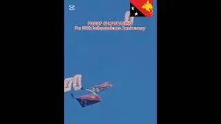PNG FLAG 🇵🇬 FLYING HIGH FOR 50th INDEPENDENCE ANNIVERSARY #papuanewguinea#16/9/2025