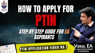 How to Apply for PTIN (Preparer Tax Identification Number) | Complete Step-by-Step Guide