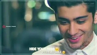 hide your pain 😔with fake smile😢 whatsapp status #short hide pain