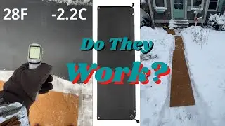 Тестирование противоснегоплавильного коврика и противоскользящего ледяного ковра || Входной коври...