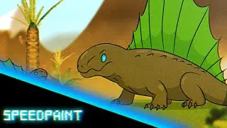 Dimetrodon FanArt REMAKE [Speedpaint]