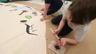 Students use family history to paint school teepee