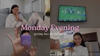 night in my life | fall baking, evening walk & apartment ideas!