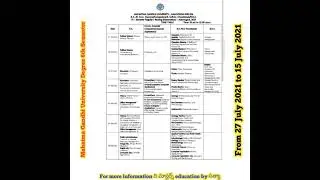 MGU Nalgonda Degree Regular 6th Semister Time Table2021