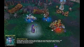 Night elf, Humans and Orcs Working together to defeat Archimonde and the Burning Legion Cutscene