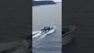 Slicing through the seas at 55 knots, the Virtue V10 Cabin from Troyer Yachts and @superyachtguy