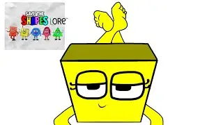 Save The Shapes Lore: Yellow Female Square Barefoot
