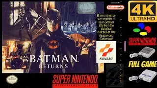 Batman Returns [SNES] Longplay Walkthrough Playthrough Full Movie Game [4K60ᶠᵖˢ UHD🔴]