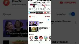 T-Series vs pewdiepie..take over PewDiePie  Hurray T- series win......!!!!