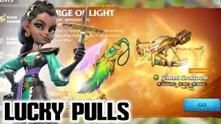 call of dragons - GILDED CROSSBOW Forge of light very LUCKY PULLS