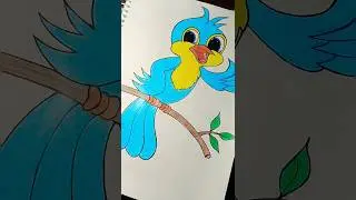 Bird Drawing 🐦|| Haw to Draw Bird 🥰#shorts #short #bird #youtubeshorts #kids  #viral