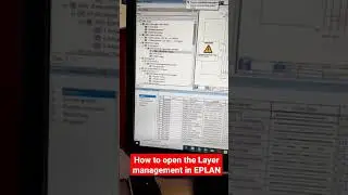 How to open the Layer management in EPLAN #shorts