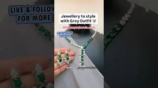 Confused what to Wear On Grey Outfit??Check this out!! #stylingtips #viralvideo #jewellery #trending